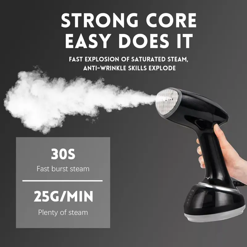 Superlex Handheld Garment Clothes Steamer Portable Travel Steam Heat Iron 1700W 6