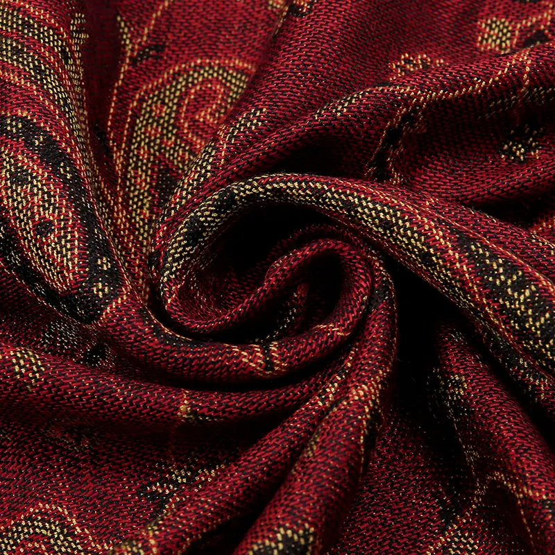 Ethnic Paisley Embroidery Viscose Hijab Retro Cashew Cotton Muslim Women Scarf Wraps Ladies Elegant Shawls Turban Headscarf 5