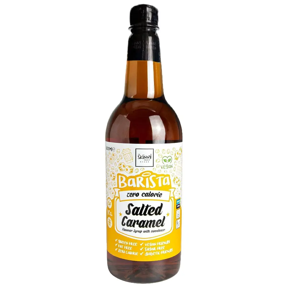 Skinny Barista Salted Caramel Flavour Syrup - 1L - Beverage with Sweeteners