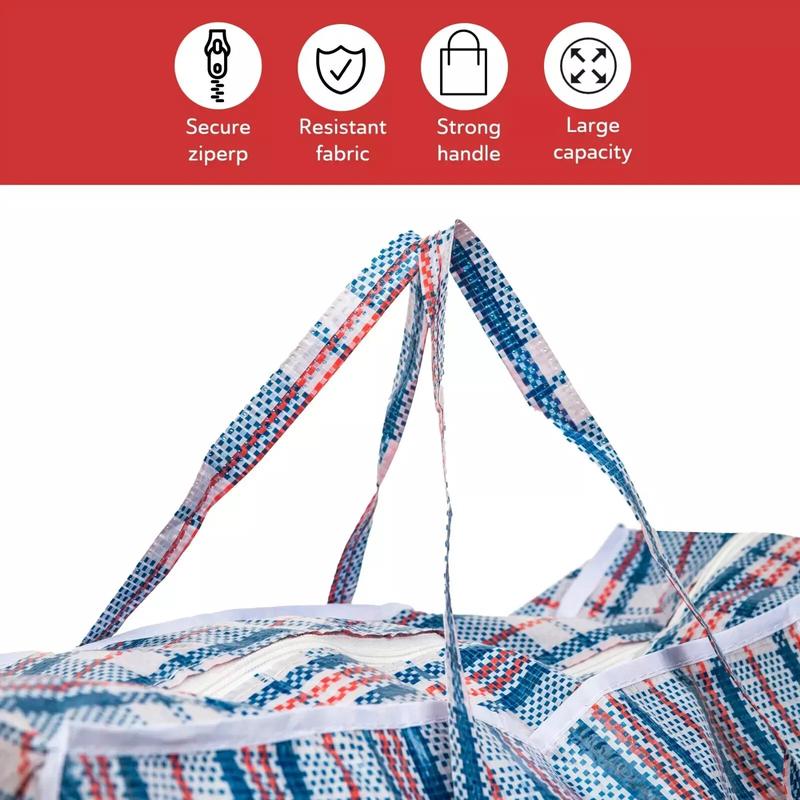 Capra Zipped Laundry Bag Organiser, House Moving, Multi-Purpose bags Plastic Adjustable hanging clothesstoragebag Room Hangable 1