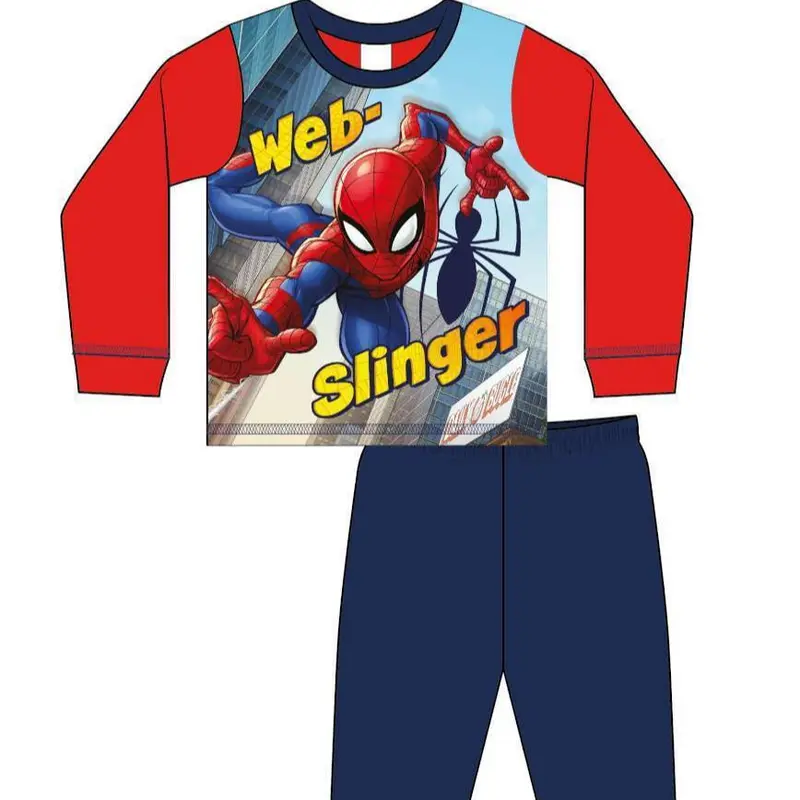 Boys Spiderman Toddlers Pajamas Pjs Age 18m- 5 Years Web Slinger 0
