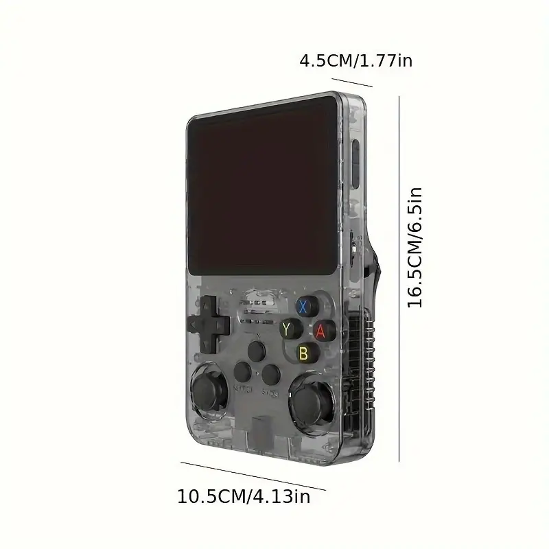 1Pc R36S Handheld Game Controller, Linux System With 32+64G TF Card, Retro Gaming Controller 3.5-inch IPS Screen Purple, Black 2
