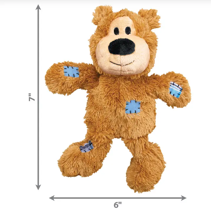 Kong Wild Knots Bears Durable Dog Toys / Cuddly Outside, Durable Strong Inside Knotted Rope Skeleton / Available 3 Colours / 4 Different Sizes 5