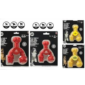 TASTY BONE TRIO NYLON BONE CHICKEN OR BEEF ASSORTED SIZES dog  food dental  chew
