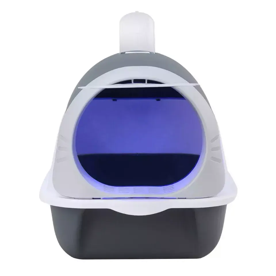 Large Self Cleaning Cat Litter Tray Automatic UV Sterilization Cat Potty Box Pan