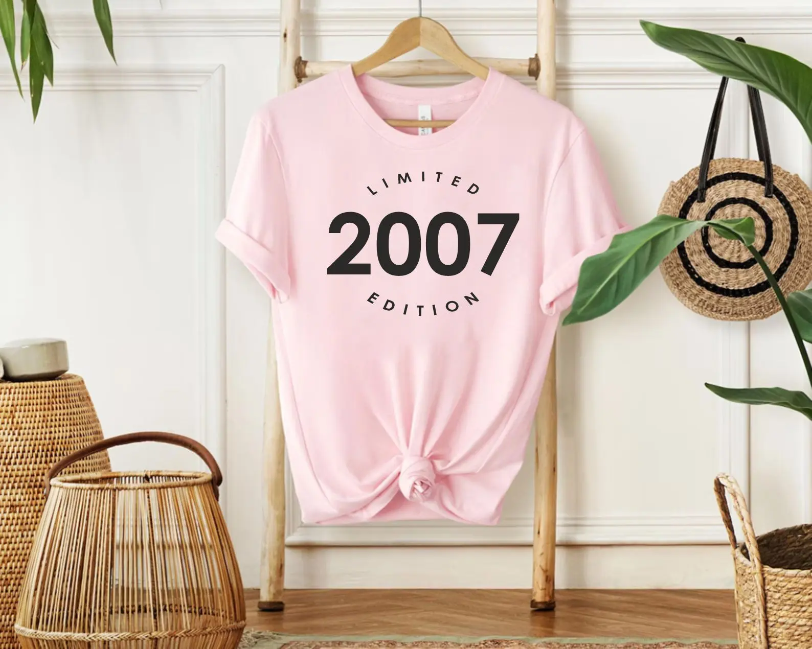 18th Birthday Gift T-Shirt 2007 Limited Edition Adults Unisex Birthday Fashion Cotton Top