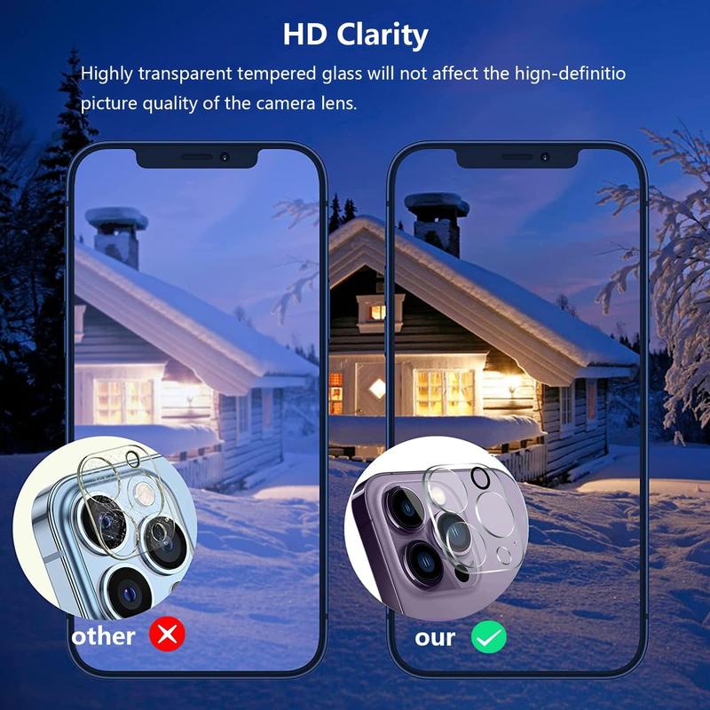 2 PCS Tempered Glass Camera Lens Protector for iPhone 16 Pro and 16 Pro Max - Accessories, Handheld Protection Cover 7