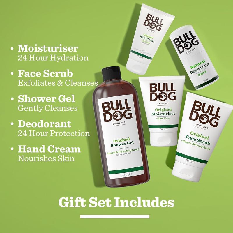 Product Introduction of Bulldog Skincare | Men's Gift Set | Body Care Collection Daily Gentle Pack 7