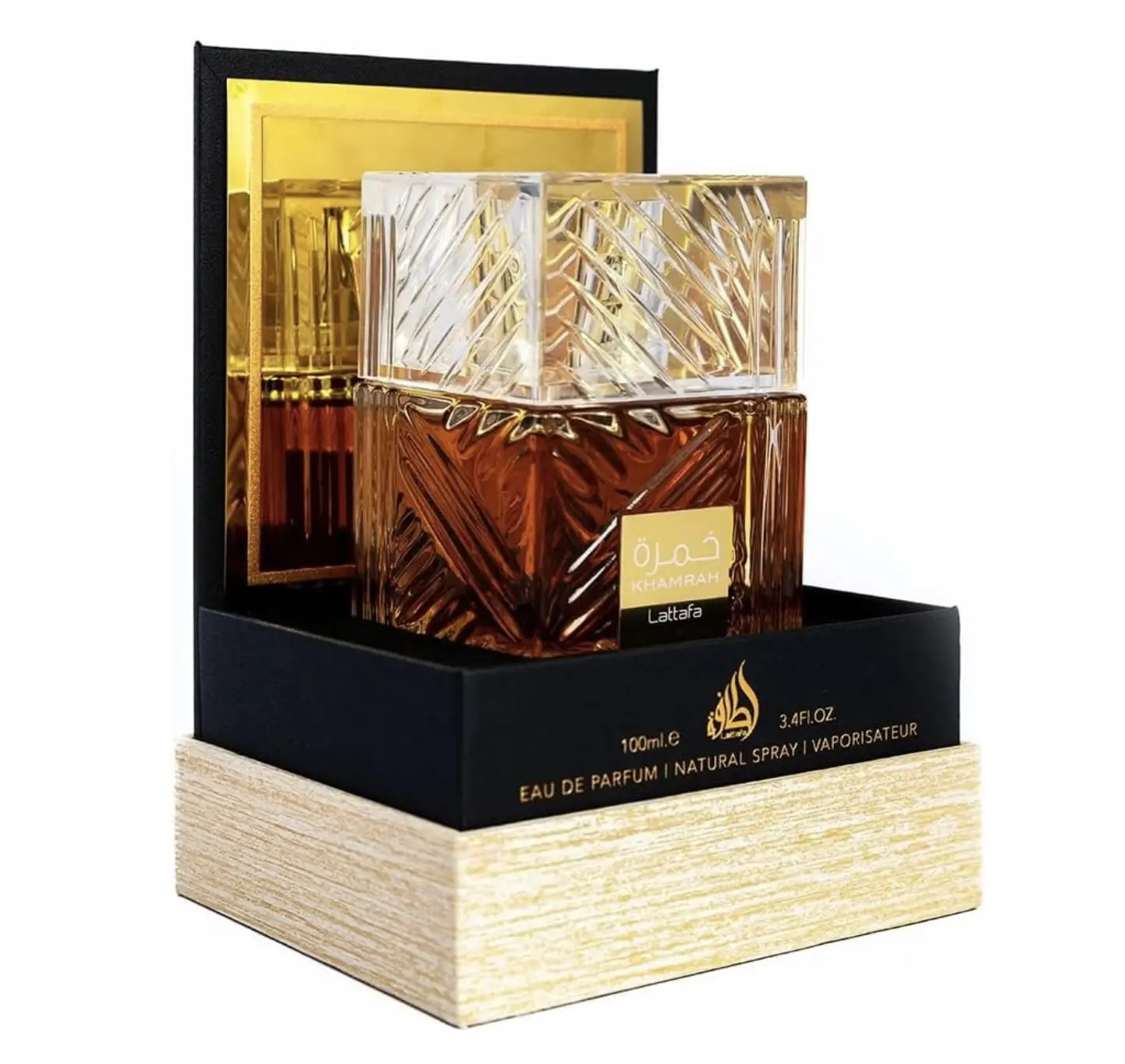 Khamrah EDP - Eau De Parfum Unisex 100ml(3.4 oz) | Vanilla Sweet Warm Spicy Woody | by Lattafa Perfumes