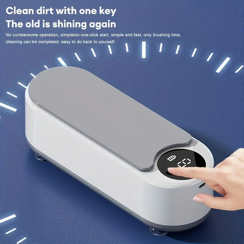 New Cleaning Machine for Home Use, Glasses Cleaner, Jewelry, Watch, Teeth Cover, Stain, Vibration Cleaning Box 8