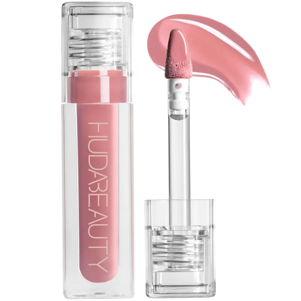 Huda Beauty Faux Filler Extra Shine Lip Gloss - Sugar Baby Lipstick Makeup
