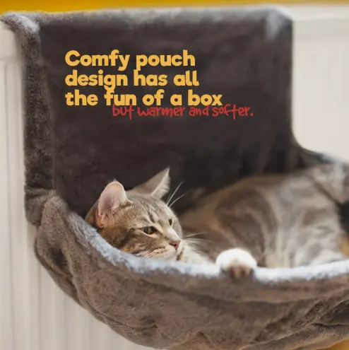 Hanging Cat Kitten Radiator Bed Pet Animal Warm Fleece Basket Cradle Hammock 3