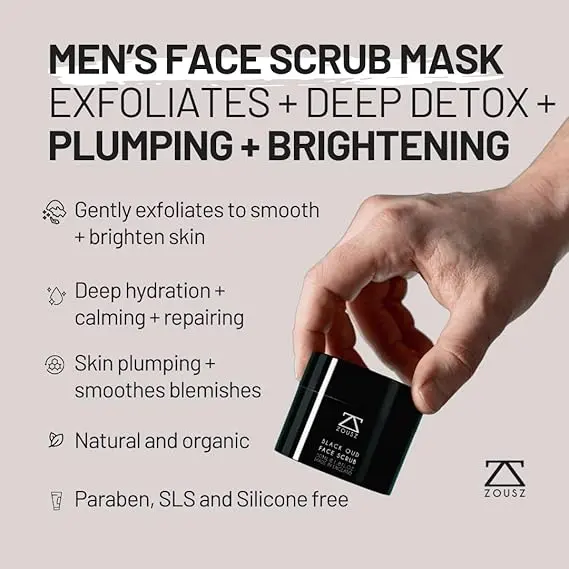 ZOUSZ Black Oud Men's Face Care Set for Clean and Fresh Skin Ramadan Eid Gift For Men Perfect Mens Gift 7