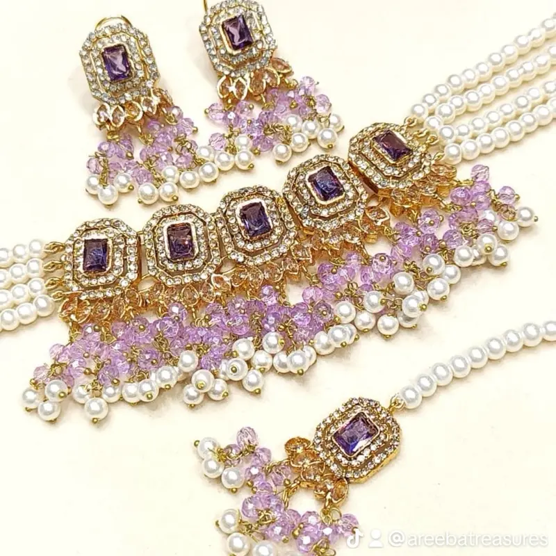 Nayra Nayab Jewellery Set - Perfect Mehndi Desi Jewelry for Any Occasion 7