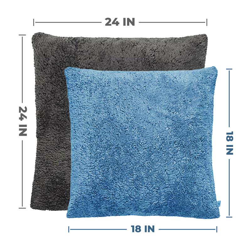 BRIT HOUSE LUXURY SOFT TEDDY BEAR SHERPA FLEECE CUSHION COVER FILLED CUSHION 18" OR 24" 0
