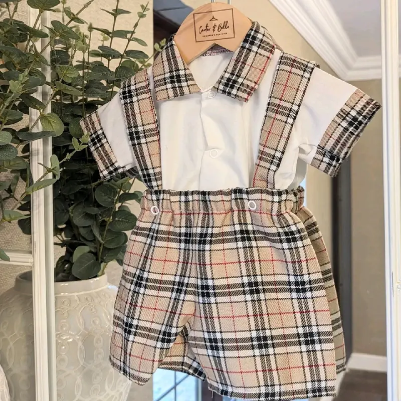 Tartan Beige Short Set 0