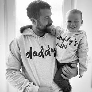 Daddy & Daddy's Mini Matching Grey Hoodies (MRK X)