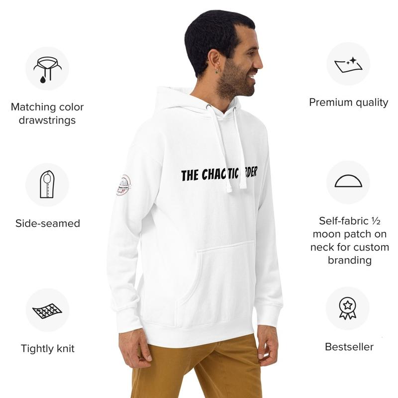 The Chaotic Order Hoodie - Unisex, Hoodie, Classic, Cotton, Menswear, Pocket, Polyester, Sweatshirts, Tops, womenswear. 3
