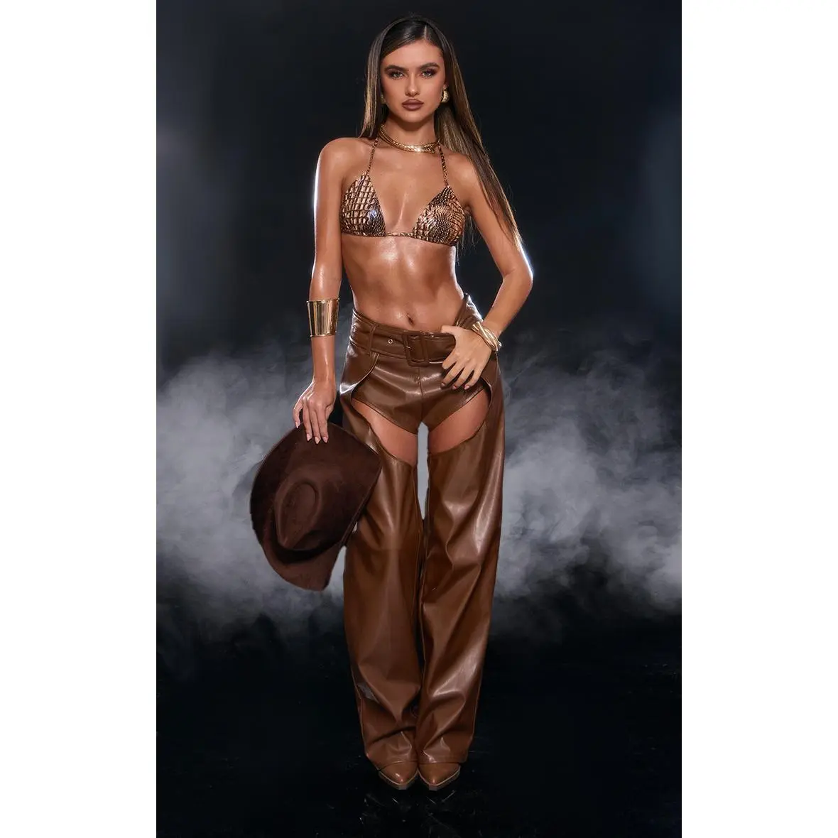 Brown Cowgirl Halloween Costume