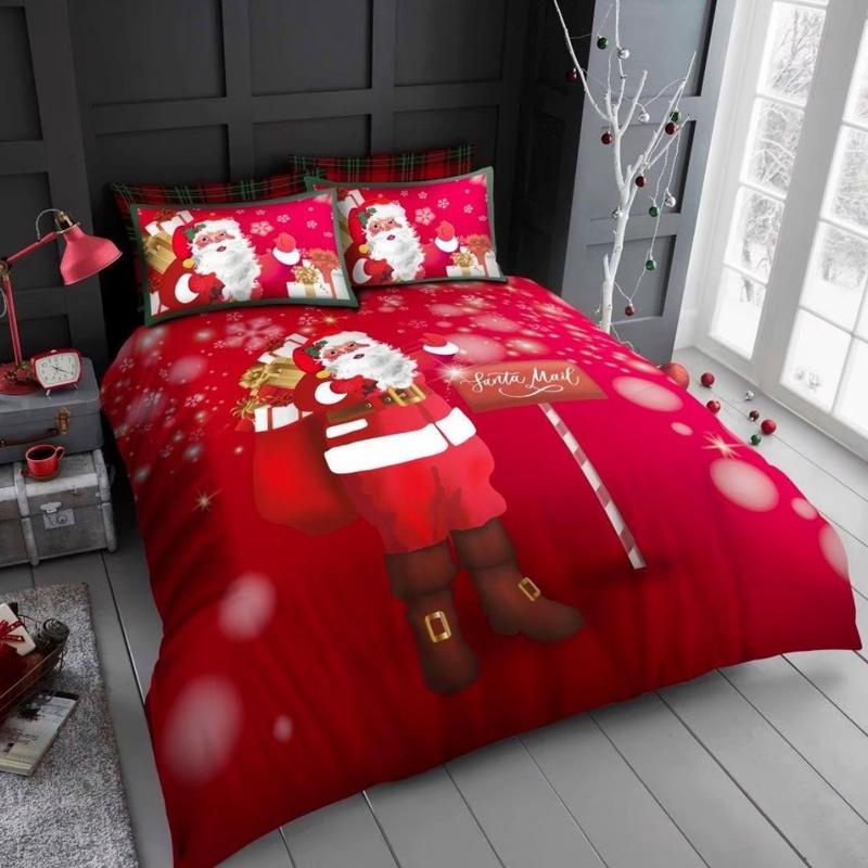 Christmas Duvet cover set ,winter wounderland-Polycotton Blend, Available in Single, Double, and king size 6