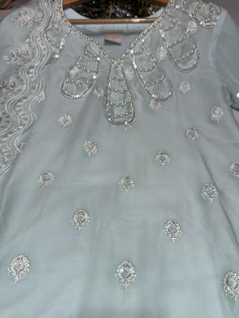 Product Introduction of 4 Colours AD’AAB salwar kameez dress 3 piece Pakistani white embroidered wedding edt S-XXL Womenswear 10