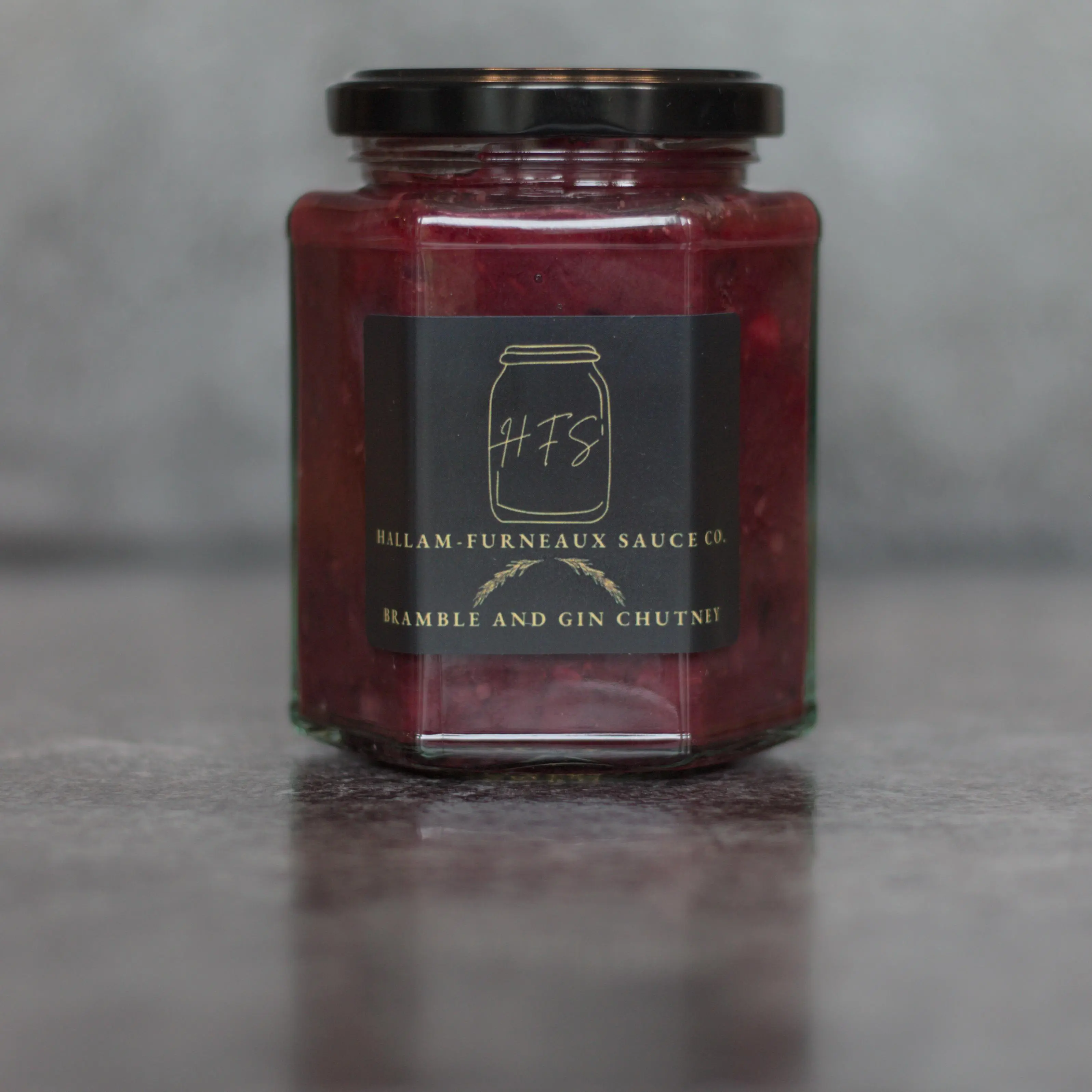 Hallam-Furneaux Sauce Co. Bramble and gin chutney