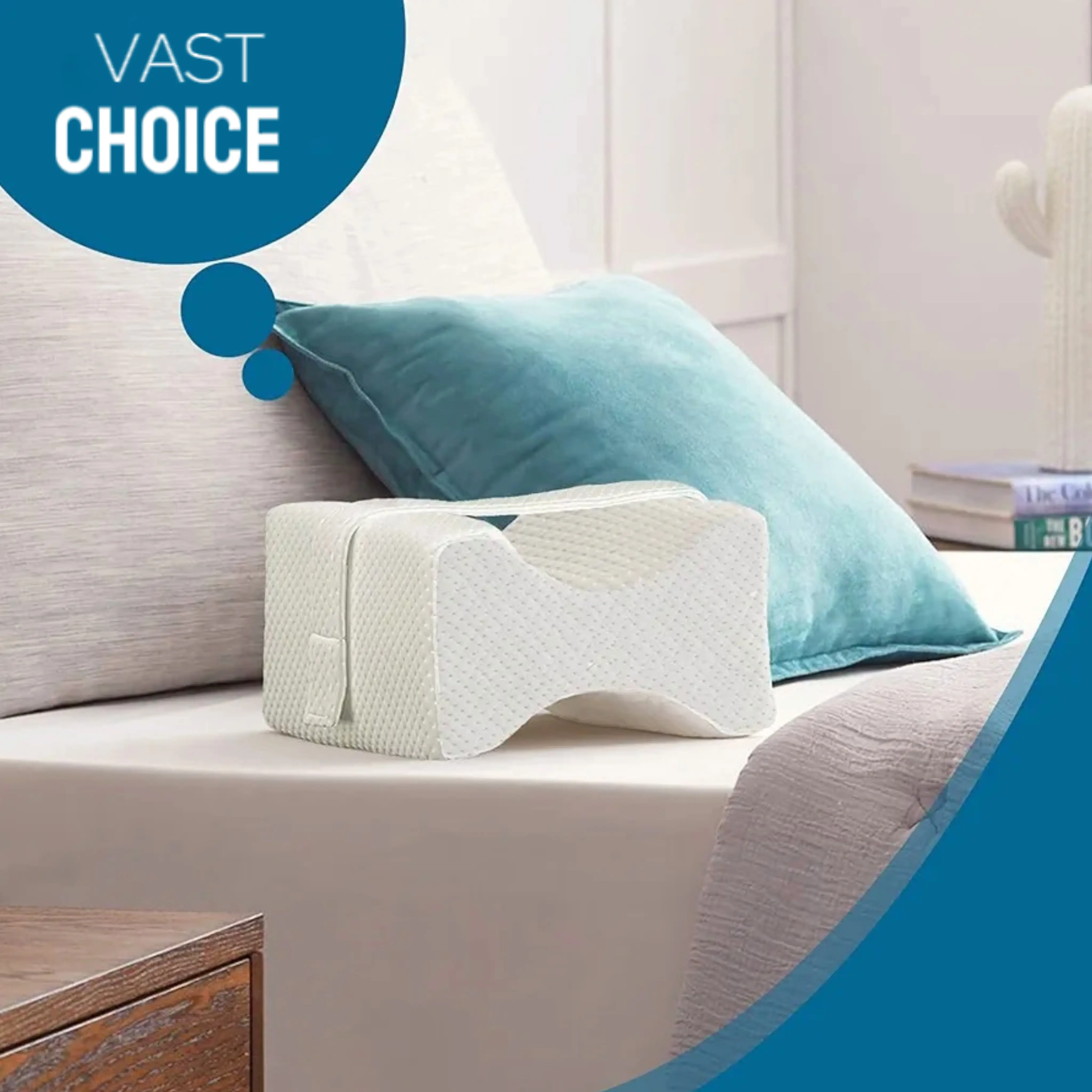 Multi-Position Memory Foam Pillow - Washable, Breathable & Versatile Support for Ultimate Comfort