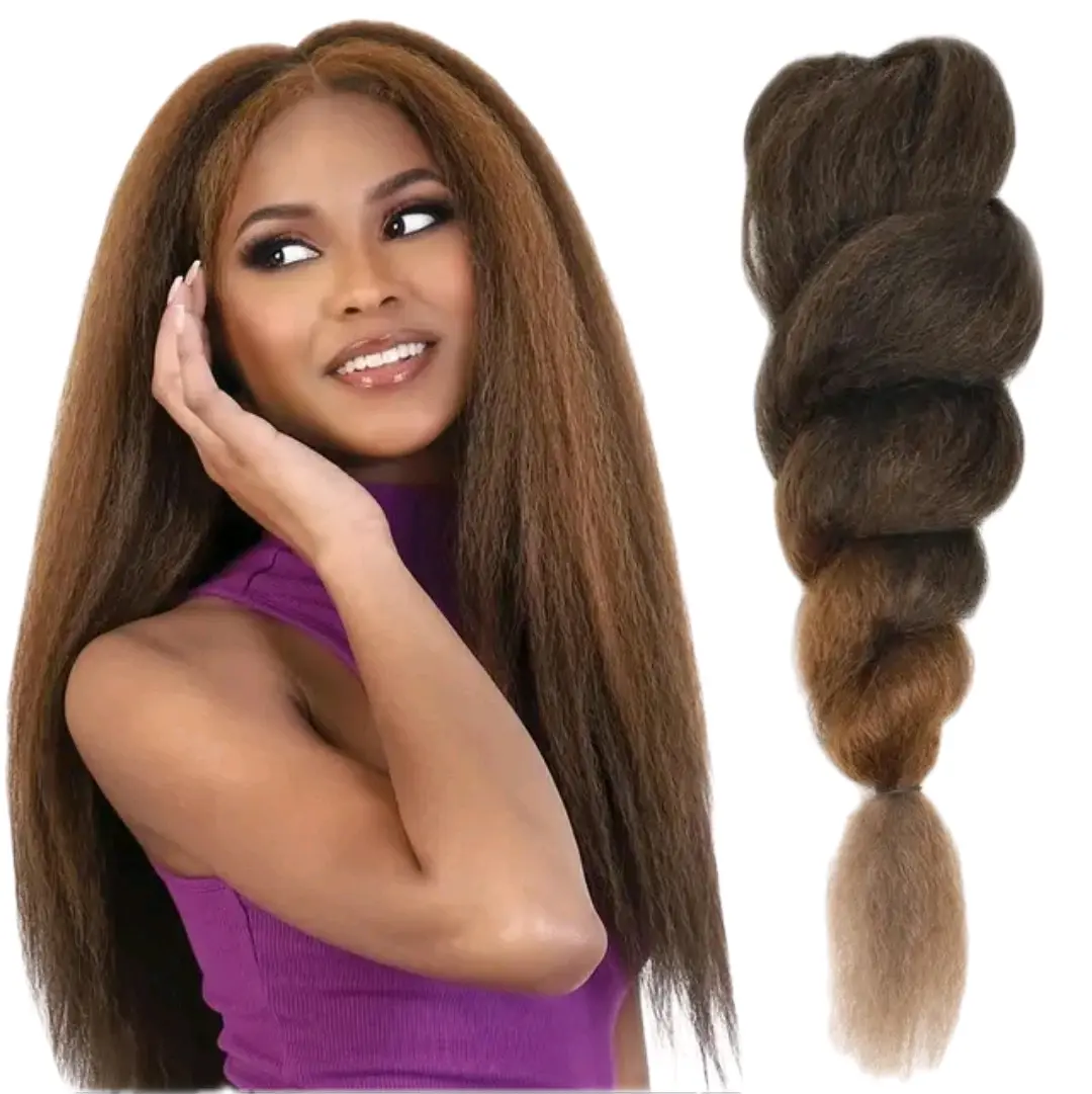 4 Packs Kinky Straight Crochet Hair Extensions - 26inch Feel Like Human Hair - Afro Crochet-Extentions
