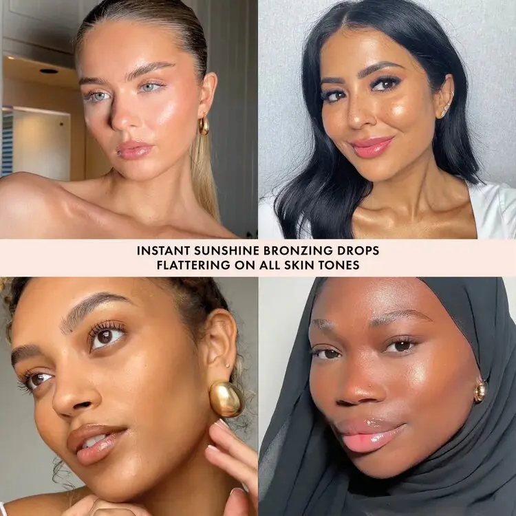 ICONIC LONDON Instant Sunshine Bronzing Drops for a Flawless Look - Makeup, Bronzer. Super-concentrated bronzing elixir that adds warmth and radiance to the skin. Blend Golden Nourishing Cosmetic 6