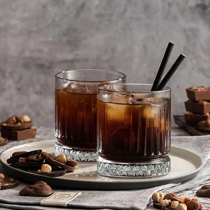 Whiskey Glasses | 350ml Whisky Glass | Set of 2 Whiskey Glasses | Whisky Tumbler for Scotch, Bourbon, Gin & Tonic & Negroni Cocktail | Whiskey Glassware Gift Set 3