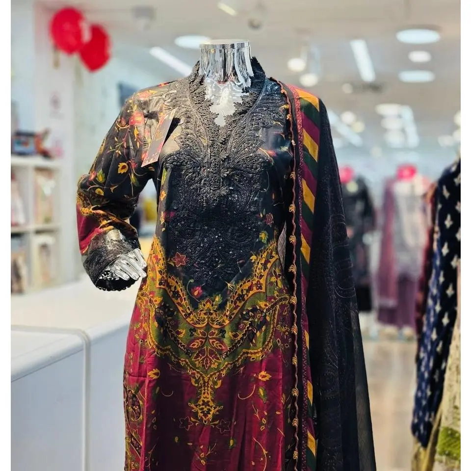 M B inspired 3 piece lawn _8033 Pakistani ladies suit b63