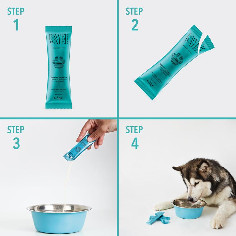 Pawer Water Pouch 5 Sticks Mobility & Glow Dog Supplement 6