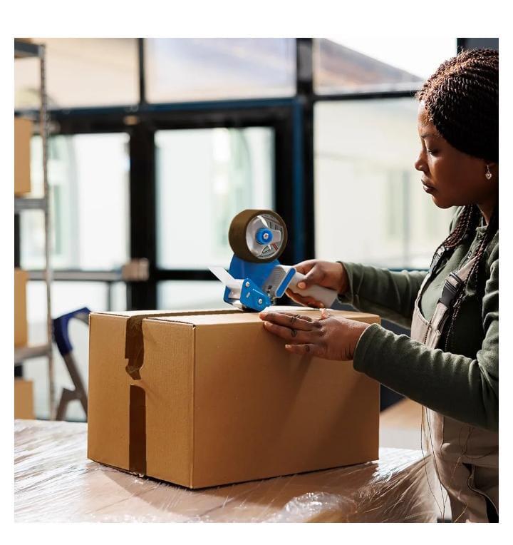 Product Introduction of Strong Heavy Duty Roll Pack Packaging Tape, Secure Sticky Sealing Tape for Parcel Boxes, Moving Boxes, Large Postal Bags for Long Term Storage, (48MM x 66M) (3 rolls) 6