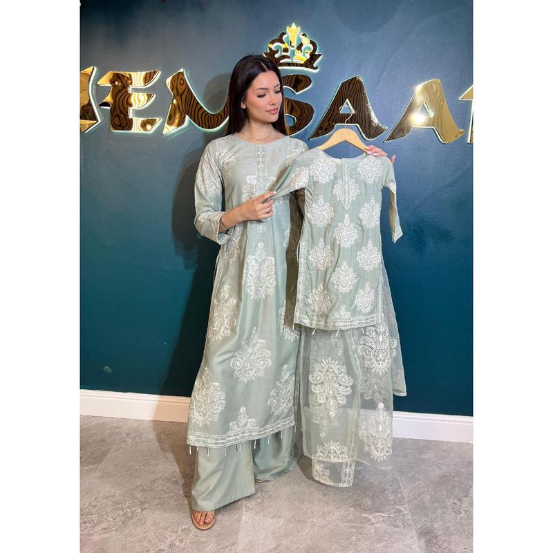 HK255 Dilreva - Mint Mummy n Me Outfit 2