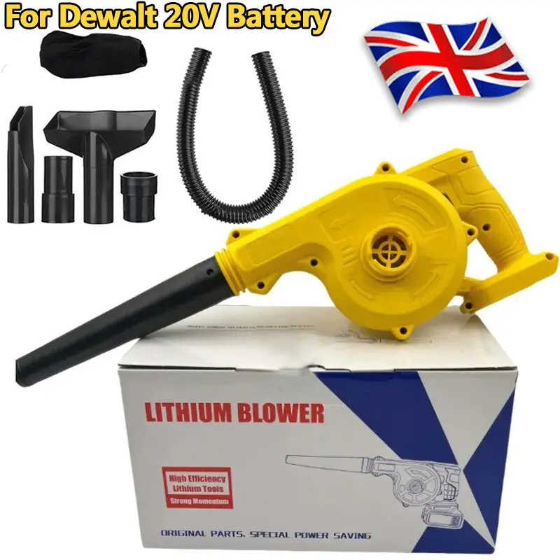 Cordless Leaf Blower for Dewalt 20V Battery 2 in 1 Electric Leaf Blower Vacuum F Garden leaves blowing 0
