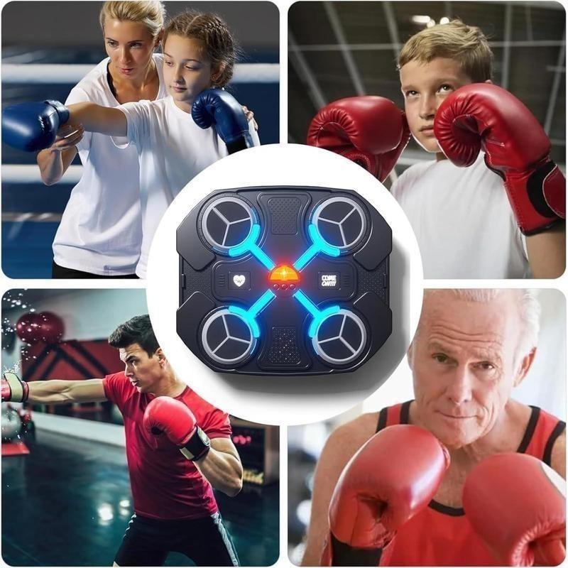 【2025】【2025】Wall Boxing Machine Smart Music Boxing Machine Speed with LED Lights Gloves Screentarget Training Equipment Wall Target Electronic Training Devices for Adult Kid Home Exercises 3
