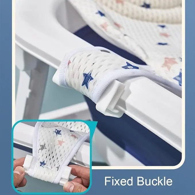 Baby Bath Net,Bathtub Support Net,Adjustable Baby Bath Seat Support Net Bath Cushion,Newborn Baby Bath Seat Support,Baby Bather Net for Bathtub,Baby Bath Pad Non Slip Bath Seat Net for 0-2 Years 4