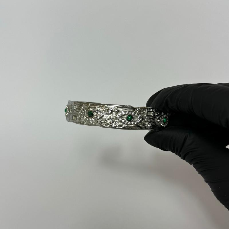Silver Dahlia Bangle 0