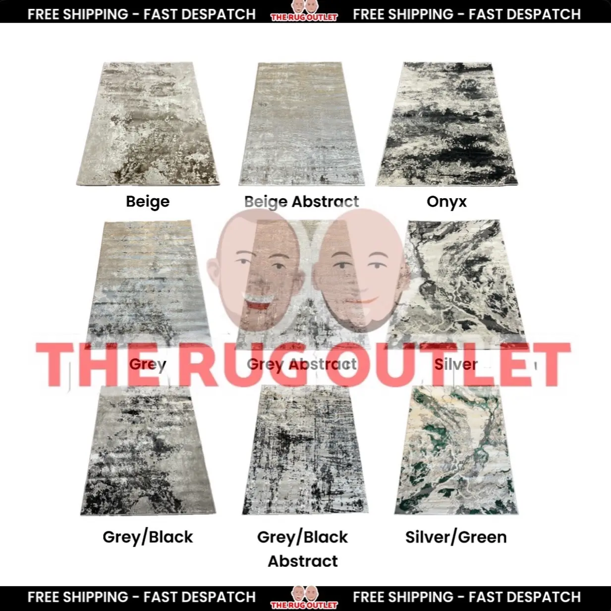 Venice Soft Shimmer Collection Extra Large Rugs - Soft Elegant Shimmer, Durable and Versatile, Hard Backed