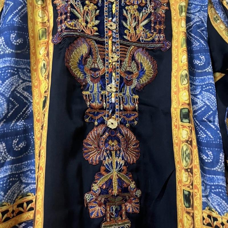 Silk kurta  beautiful with gotta work 1