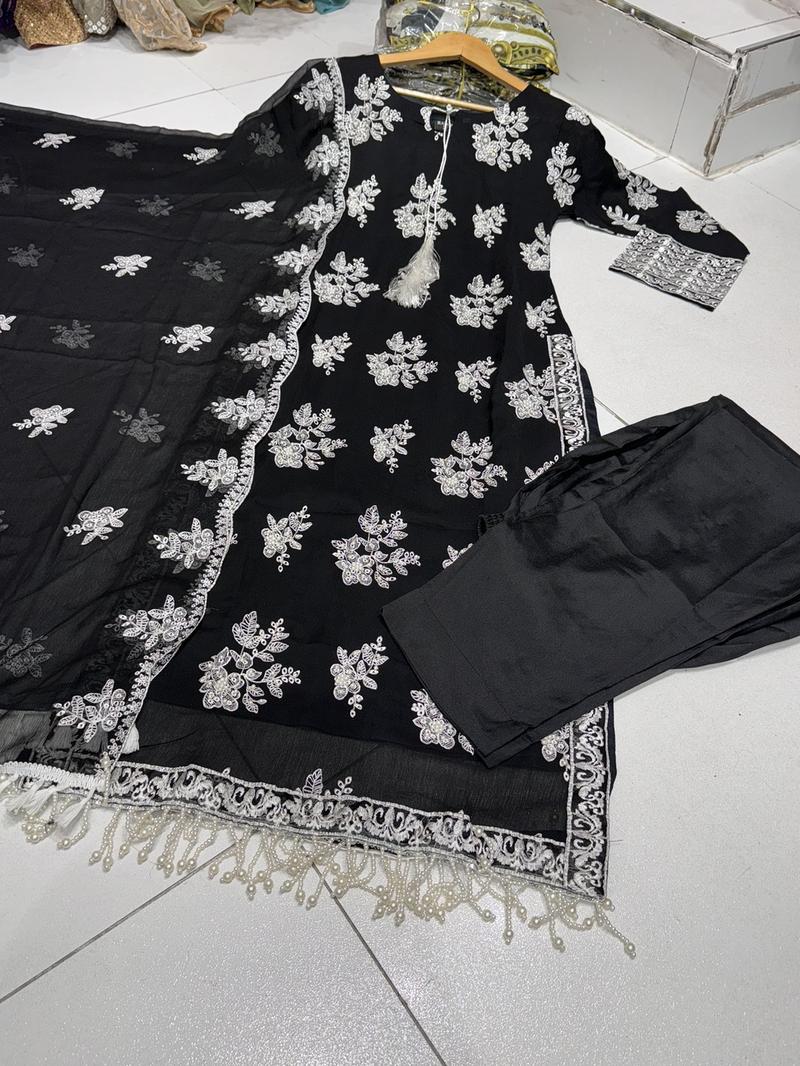 Product Introduction of 4 Colours AD’AAB salwar kameez dress 3 piece Pakistani white embroidered wedding edt S-XXL Womenswear 56