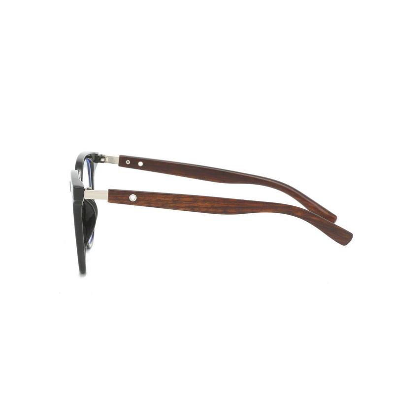 Eyeglasses Frames Trend Flat Glasses Men Women Wood Grain Legs Fashion Style 3