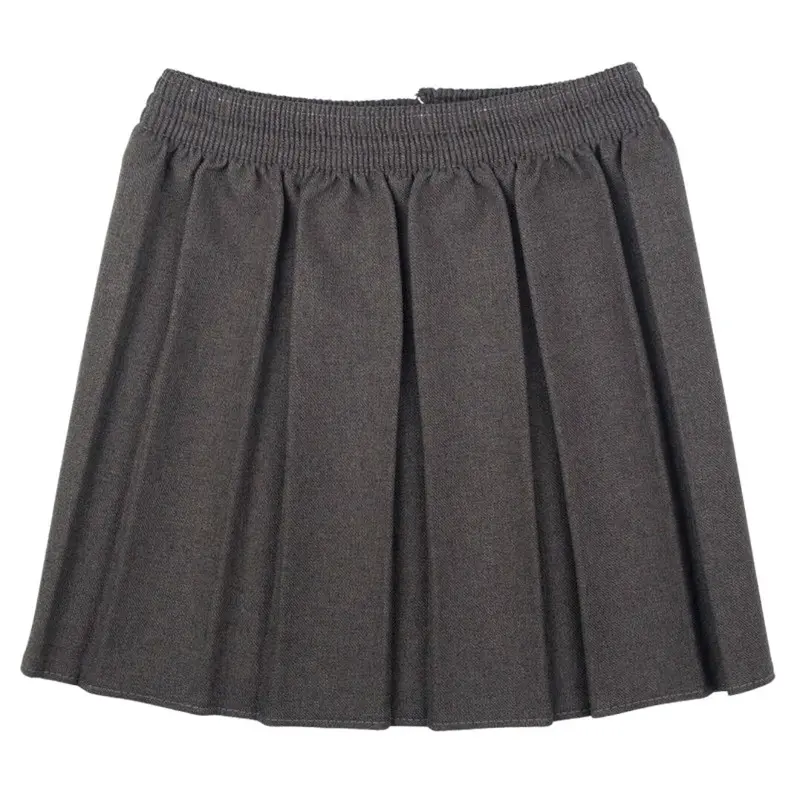 Girls School Skirts Box Pleated Elasticated Waist Skirt Kids School Uniform New 3