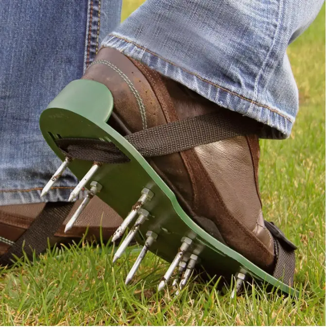 30 x 13cm Spikes Pair Lawn Garden Grass Aerators Aerating Sandals Shoes