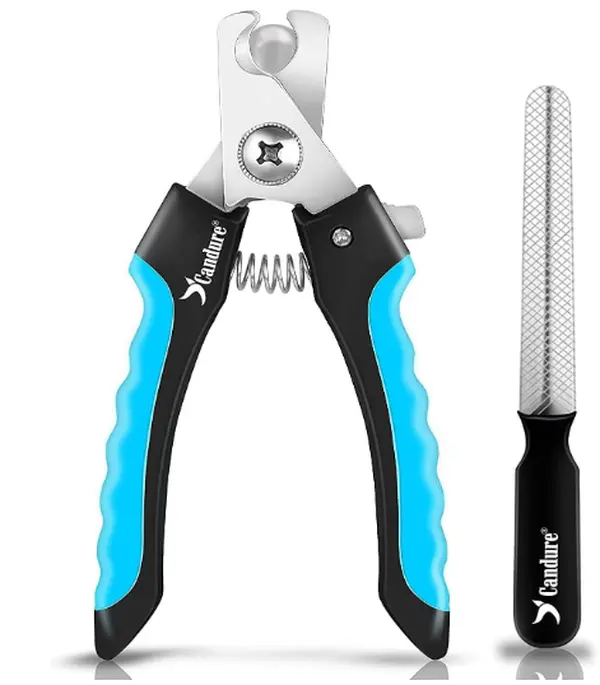 Candure Dog Nail Clippers for Large, Medium and Small Breed with Safety Lock and Protective Guard 0