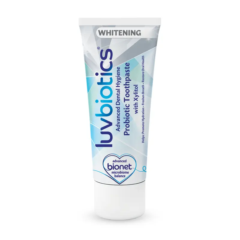 Luv Biotics Whitening Toothpaste with Oral Probiotics, Xylitol, & Aloe Vera – 75ml 3