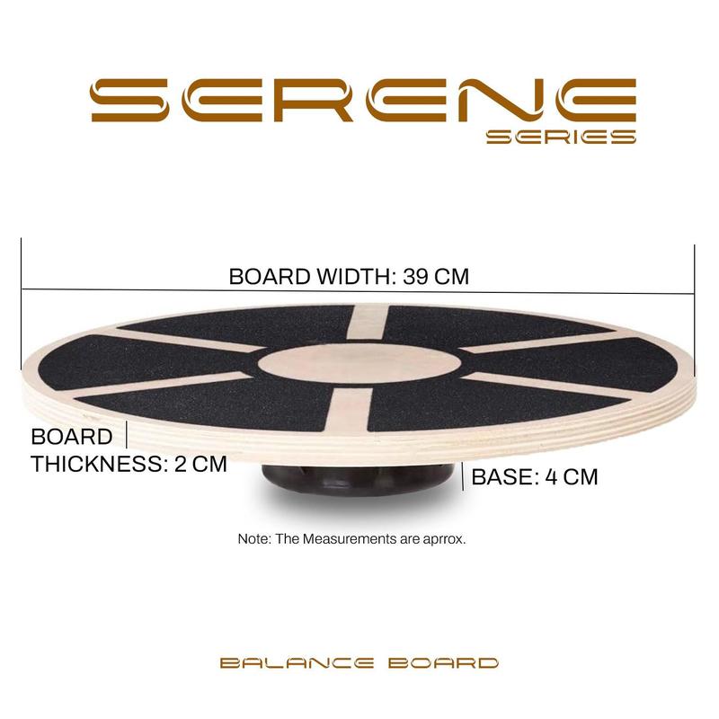 Round Wooden Balance Board - Wobble Board - Exercise Balance Trainer 3