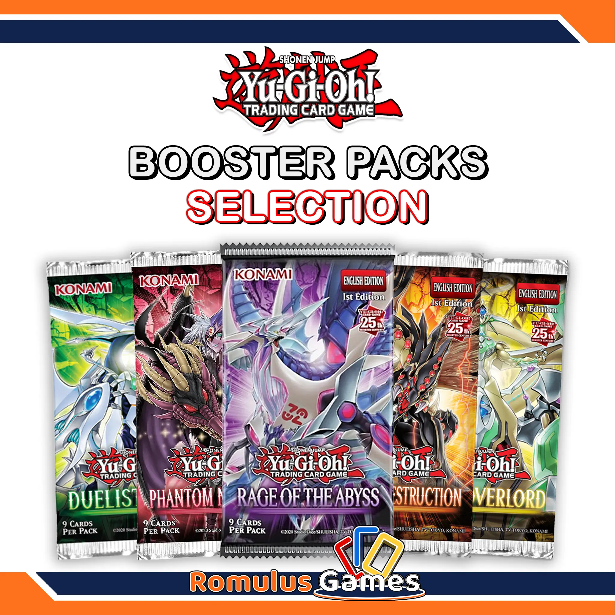 Yu-Gi-Oh! Booster Packs *MEGA SELECTION* - Trading Cards