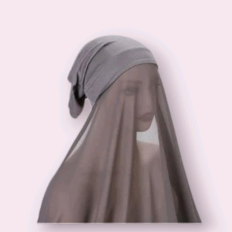 Yasminek Instant Hijab with Undercap - Premium Chiffon Fabric 2