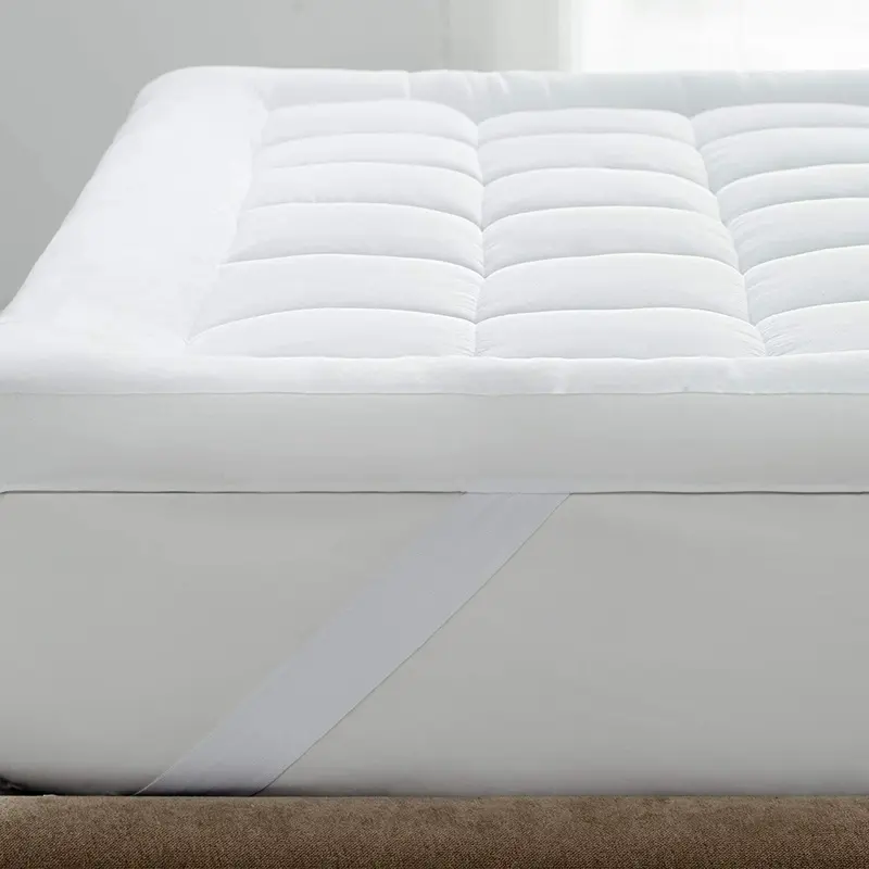 Mattress Topper 4 inch Thick 10cm Hotel Quality Luxury All Sizes Single Double King and Super King Cotton Washable 2